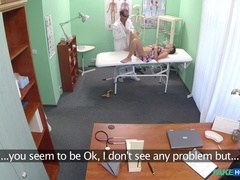 Leie, Blasen, Betrug, Paar, Arzt, Büro, Muschi, Spanner