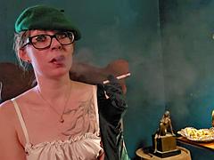 Fetisch, Brille, Handschuhe, Hd, Milf, Dürr, Abendanzug