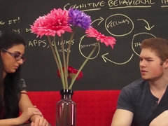 Красотки, Большой член, Минет, Брюнетки, Семяизвержение, Собачьи, Натуральные сиськи, Учитель