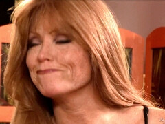 デカチン, デカパイ, フェラチオ, 顔射, オマンコ, 赤毛, タトゥー, オッパイの