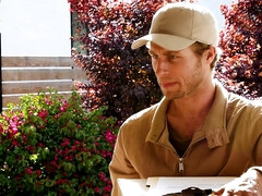 アメリカ人, アナル, お尻, フェラチオ, 浮気者, 開帳, なめる, アウトドア
