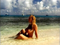 Strand, Grote mammen, Rondborstig, Compilatie, Natuurlijke tieten, Pornster, Alleen, Oud