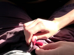 Американки, Большие сиськи, В машине, Семяизвержение, Затыкание рта, Мастурбация, От первого лица, Киски