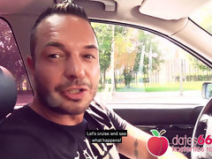 PUBLIC! suck off queen Jenny Berger Picked Up & Fucked! Dates66