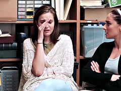 Amateur shoplifter Eden Sin punished for sex