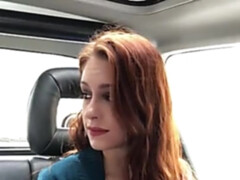 Leie, Arsch, Auto, Natürlichen titten, Öffentlich, Muschi, Rotschopf, Jungendliche (18+)