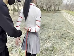 アジア人, 緊縛, フェティッシュ, 日本人, アウトドア, 公共