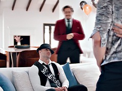 アナル, フェラチオ, 茶髪の, イく瞬間, ゲイ, ハードコア, オナニー, パーティ