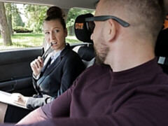 Crazy sex with a horny Emylia Argan and a lustful fake driver