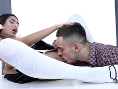 アナル, フェラチオ, 茶髪の, 顔射, Hd, ピグテール, 靴下, ティーン