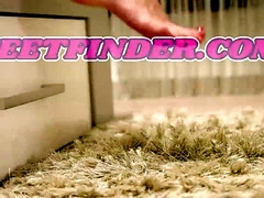 デカパイ, 巨乳な, フェティッシュ, 足コキ, ヒール, 自家製, 下着, オッパイの