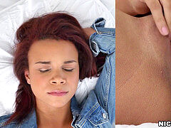 "NICHE PARADE - youthful dark-hued Hottie ""Raven"" stroking"