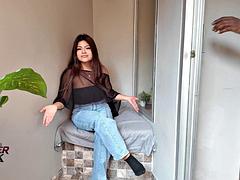 Young Latina XanderBlackx Rides Muscled BBC First Time