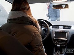 Blasen, Braunhaarige, Schwanz, Hd, Geld, Pov, Realität, Titten