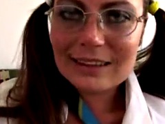 big tits smoking solo