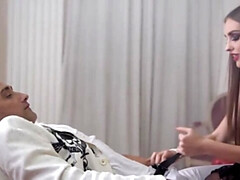 Braunhaarige, Fingern, Hd, Pov, Russisch, Rasiert, Strümpfe, Tätowierung