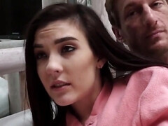 デカパイ, ブロンド, フェラチオ, 娘, 家族, ハードコア, Hd, ラフ