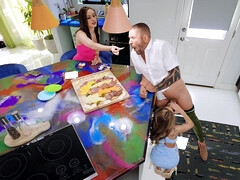 Grosse titten, Blondine, Blasen, Hundestellung, Aufs gesicht abspritzen, Hd