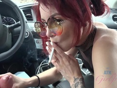 素人, フェラチオ, 露出狂, 彼女, ハメ撮り, 公共, 喫煙, 濡れ