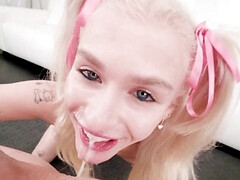 18, 美女, ブロンド, フェラチオ, イマラチオ, ポルノスター, フェラする, ティーン