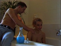 Blondine, Blasen, Europäisch, Deutsch, Hardcore, Dusche, Jungendliche (18+), Titten