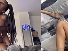 Amateur, Nana, Grosse bite, Noire, Sucer une bite, Éjaculation interne, Pov, Nénés