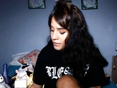 Latijnse vrouw, Natuurlijk, Tiener, Tieten likken