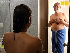 Leie, Grosse titten, Blasen, Verrückt, Indisch, Masturbation, Muschi, Titten