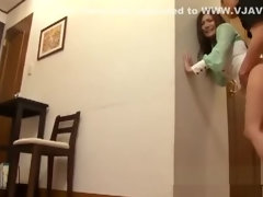 Asiatisch, Blasen, Spermaladung, Fingern, Japanische massage, Milf