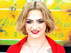 Enthousiasteling, Grote kont, Blond, Vingeren, Masturbatie, Moeder die ik wil neuken, Alleen, Strippen