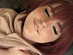 Redhead tranny fucks womans pussy after toying her