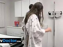 Amerikanisch, Arsch, Besamung, Spermaladung, Arzt, Hd, Büro, Titten