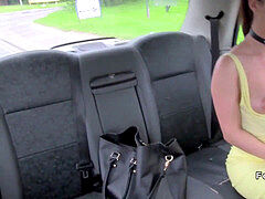 lesbians shagging in nymph faux taxi