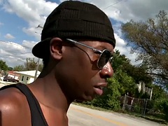 Amateur, Noire, Sucer une bite, Noir ébène, Homosexuelle, De plein air, Pov, Réalité
