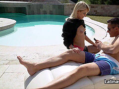 フェラチオ, 指いじり, ラティーナ, 下着, 現実, ストッキング