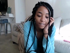 Amateur, Negro, Ébano, Masturbación, Solo, Adolescente, Juguetes, Camara web