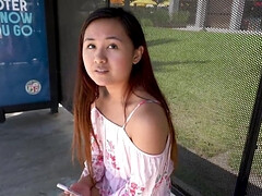 18, アメリカ人, アジア人, フェラチオ, 茶髪の, イく瞬間, ティーン, オッパイの