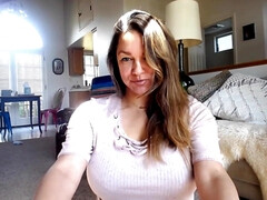 美女, デカパイ, 巨乳な, オナニー, 母, 一人, オッパイの, ウェブカメラ