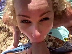 Plage, Grosse bite, Noire, Noir ébène, Hard, Plan cul à trois, Épouse