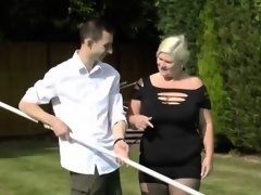 Blondine, Hardcore, Hd, Milf, Strümpfe