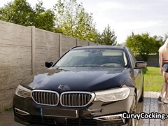 18 jahre, Grosser schwanz, Blondine, Blasen, Auto, Hardcore, Im freien, Jungendliche (18+)