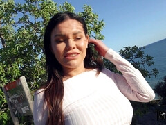 Pijpbeurt, Lul, Voetbeurt, Latijnse vrouw, Buiten, Doordringend, Gezichtspunt, Billekoek