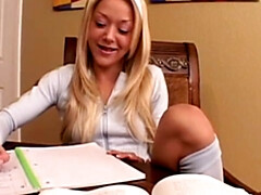 18 ans, Amateur, Blonde, Tir de sperme, Hard, Hd, Pov, Allumeuse