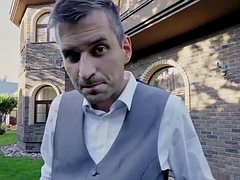 Brijd, Man die toekijkt, Europees, Gezichtspunt, Geschoren