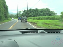 浴室, ビーチ, 彼女, オーガズム, アウトドア, 公共, ガリガリ, オッパイの