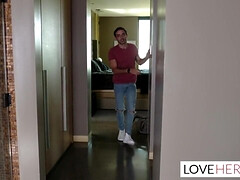 美人, デカパイ, ブロンド, チン, 足コキ, 天然, オーガズム, オッパイの