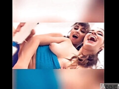 Doigter, Lesbienne, Lingerie, Masturbation, Seins naturels, Maigrichonne, Dénudage, Nénés