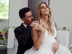 アナル, デカパイ, バイセクシャル, ブロンド, フェラチオ, キス, オッパイの, 結婚式
