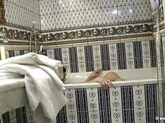 お尻, デカパイ, 茶髪の, 巨乳な, チン, Hd, オーガズム, シャワー