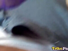 Petite Filipina Kisa Swallows Giant Cock